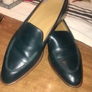 Ivy Green Leather Everlane Loafer GUC